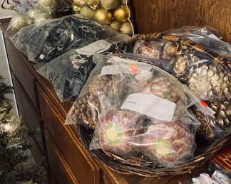 Assorted Christmas Decorations.