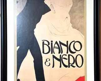 Framed Bianca And Nero Print By M. Dudovich