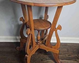 Ornate Wooden Display Table