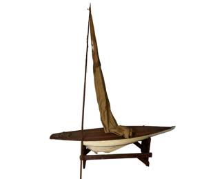 Large Vintage Pond Yacht