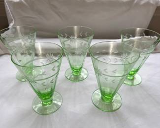 Uranium Glass Flutes