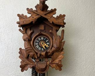 Vintage West German "Black Forest" Style Cuckoo Clock