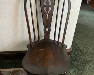 Antique Bent & Bros. Splat & Rung Back Chair