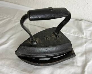 Antique Sad Iron On Trivet