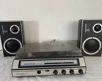 Vintage Dorchester RRP 20 Stereo & Record Player With Speakers