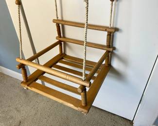 Wooden Toddler Swing