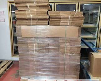 16 Bundles of 25 Boxes. 20 x 18 x 8. 410 Total. ULINE