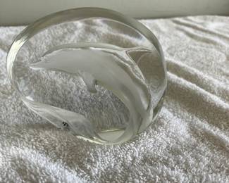 Dolphin art glass by Matt Jonasson 