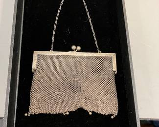 Sterling Silver Chain Purse 
