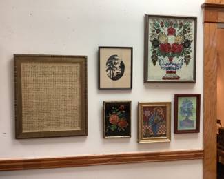 Reverse Painting on Glass, Silhouette