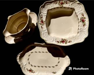 Rosenthal moss rose dishes