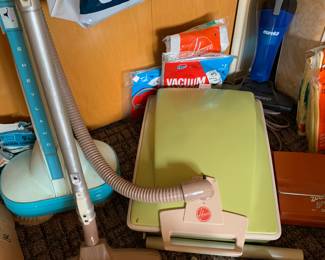 Mid century Hoover canister vacuum 