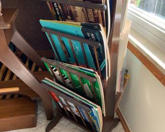Mid century magazine rack