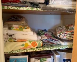 Sheets, linens, greeting cards