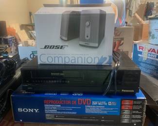 VHS, DVD, BOSE SPEAKERS