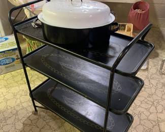 Mid century rollable cart