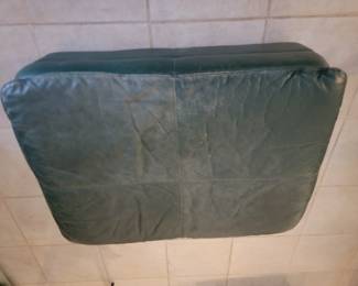 OFF SITE
Ottoman leather green $35 with matching Sofa