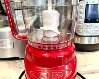 $40; mini red Cuisinart food processor