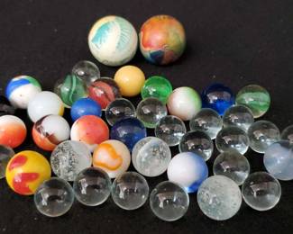 Glass Marbles, Rubber Balls