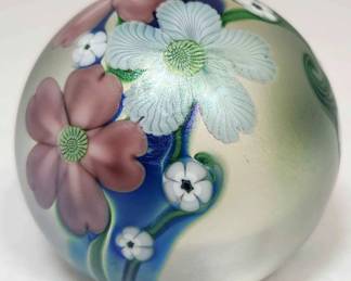 Orient Flume Art Glass Paperweight