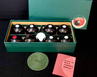 Vintage Carpet Bowling Game