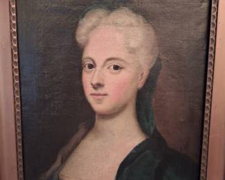 Original 18th century portrait oil on canvas
