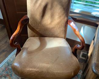 Leather office chair