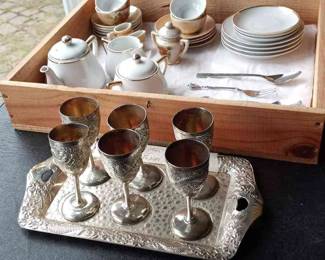 Japanese Silver Cups More 