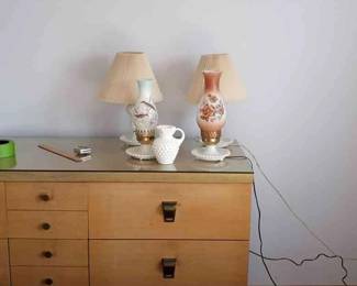 Milk Glass Lamps And More 