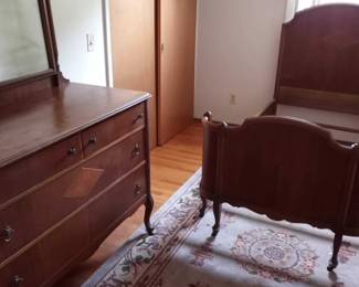 Vintage Dresser And Twin Bed 