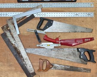 Assorted Hand Saws, Squares & Levels - Porter Cable Laser Level