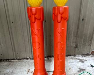 Vintage Christmas Noel Candle Blow Molds (Made in Canada)