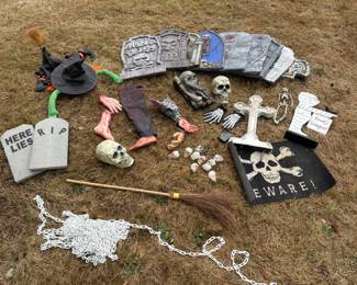 Halloween Spooky Outdoor Decor & Makeup Kits