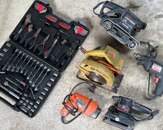 Durabuilt Tool Kit - Vintage Craftsman Belt Sander - Skil - Black & Decker