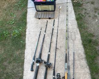 What ya fishing for? Fish Rods & Tackle Box - Kunnan Graphite Competitor