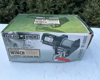 NEW in Box - 2000 LB. Capacity ATV Badland Utility Winch