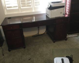 Mahogany Colored Executive Desk