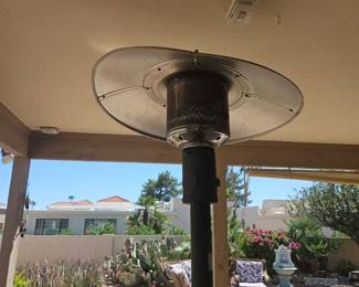 Outdoor Propane Heater And Folding Table