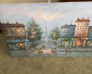 Two Colorful Oil Paintings