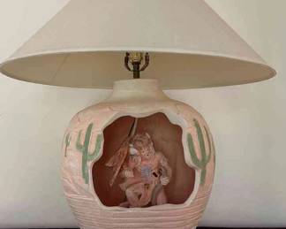 Heavy Southwest Style Lamp