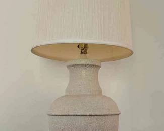 White Textured Lamp