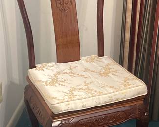 Asian carved chair 