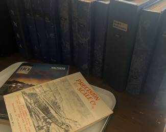 Railroad magazines and binders 