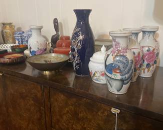 Vases from everywhere but a lot of Asian 
