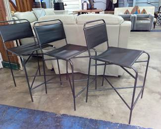 Modern Leather Bar Stools