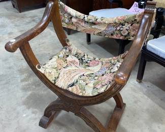Vintage Savonarola Style Chair Orlando