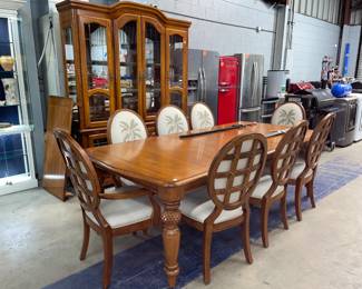 Tropical Dining Table, Chairs and Hutch Orlando