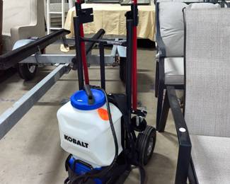 Kobalt Sprayer and Hand Dolly