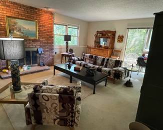 Mid Century Modern couch and chair