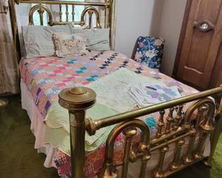 Brass full size bed